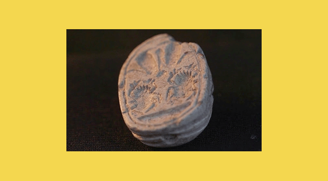 Israele reperto bronzo scarabeo archeologia